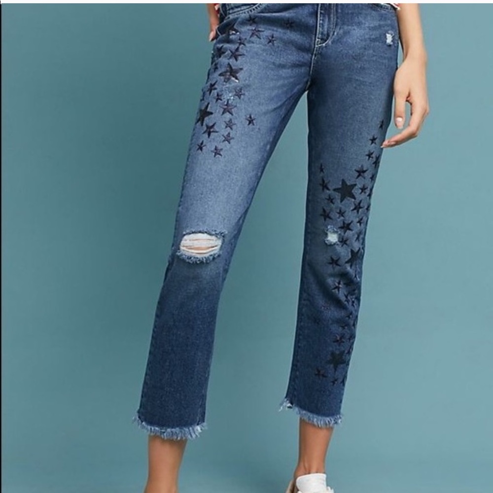 Pilcro and the letterpress slim boyfriend jeans